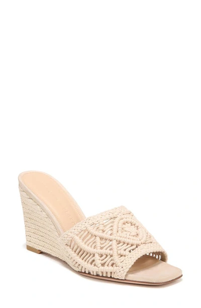 Veronica Beard Ezrah Braided Wedge Espadrille Sandals In Beige