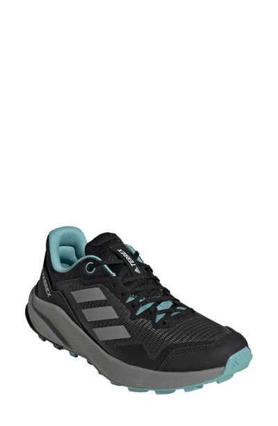 Adidas Originals Terrex Trailrider Trail Running Shoe In Black/ Grey/ Mint Ton