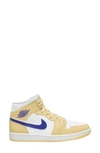 Jordan Air  1 Mid Sneaker In Yellow