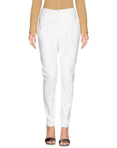 Manila Grace Casual Pants In Ivory