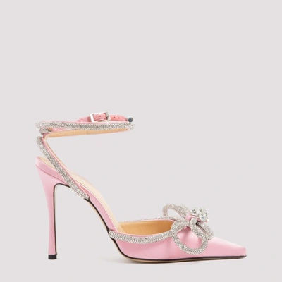 Mach & Mach Double Bow High Heels Shoes In Pink