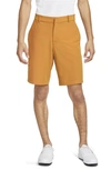 Nike Dri-fit Flat Front Golf Shorts In Orange