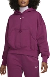 Nike Women's  Sportswear Phoenix Fleece Over-oversized Pullover Hoodie In Rosewood/sail