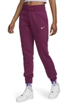 Nike Women's  Sportswear Phoenix Fleece High-waisted Jogger Pants In Rosewood