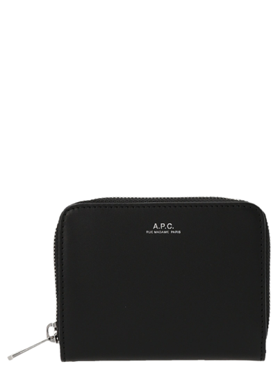 Apc Compact Emmanuel Wallet In Black