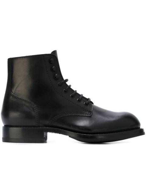 Dsquared2 Black Leather Maxime Boots | ModeSens