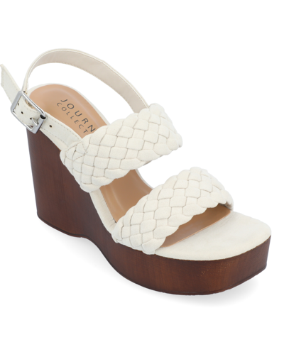 Journee Collection Women's Ayvee Platform Wedge Sandals