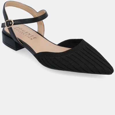 Journee Collection Collection Women's Ansley Wide Width Flats In Black