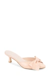 Patricia Green Malibu Kitten Heel Mule Sandal In Blush