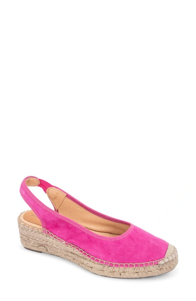 Patricia Green Valencia Closed Toe Slingback Espadrille Sandal In Pink