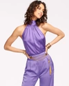 Ramy Brook Lori High Neck Tank Top In Passion Purple