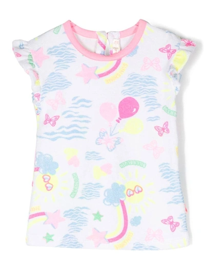 Billieblush Babies' Logo Print Dress In White