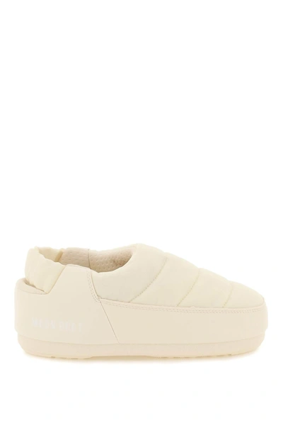 Moon Boot Evolution Padded Slingback Mules In White