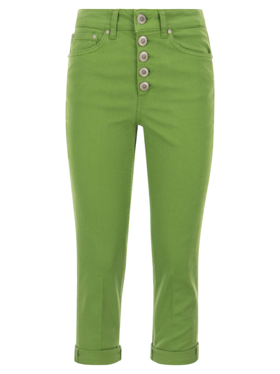 Dondup Koons - Loose-fit Fleece Trousers In Green