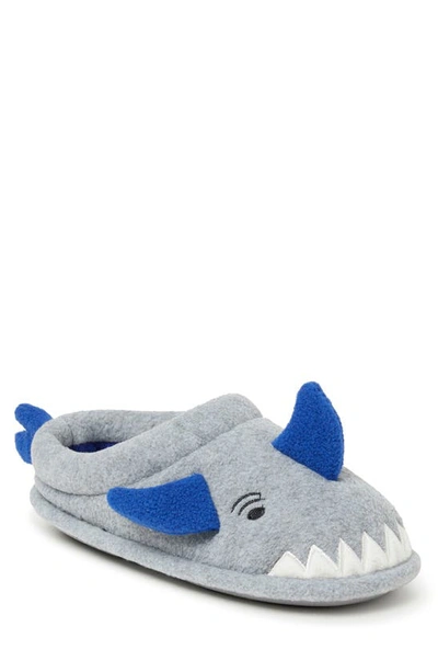 Dearfoams Kids' Peyton Animal Clog Slipper In Grey