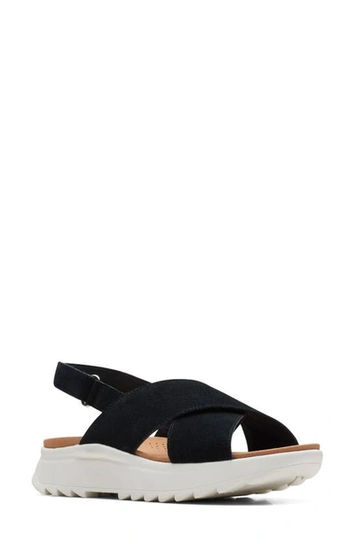 Clarks Dashlite Wish Platform Sandal In Black