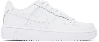 Nike Kids White Force 1 Le Little Kids Sneakers In White/white