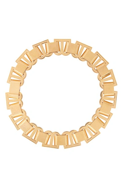 Balenciaga Hourglass Choker Necklace In Gold