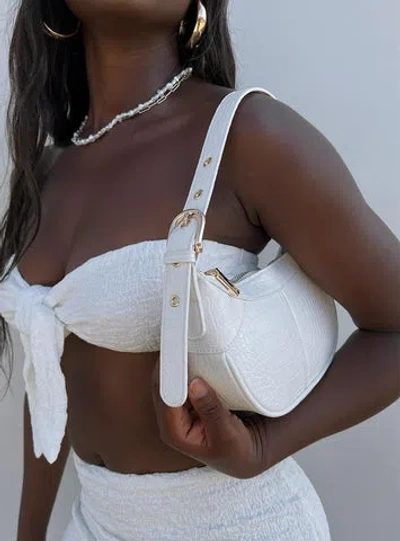 Princess Polly Lower Impact Kiser Shoulder Bag In White