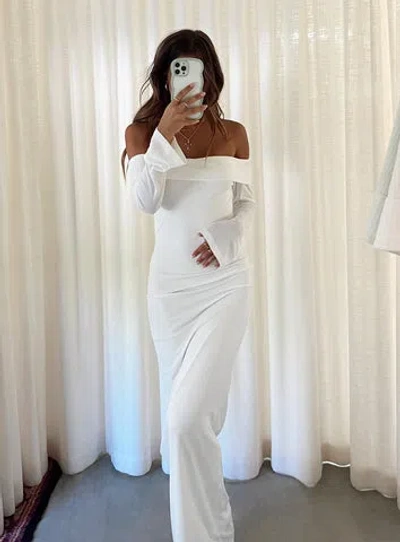 Princess Polly Maida Maxi Dress In White