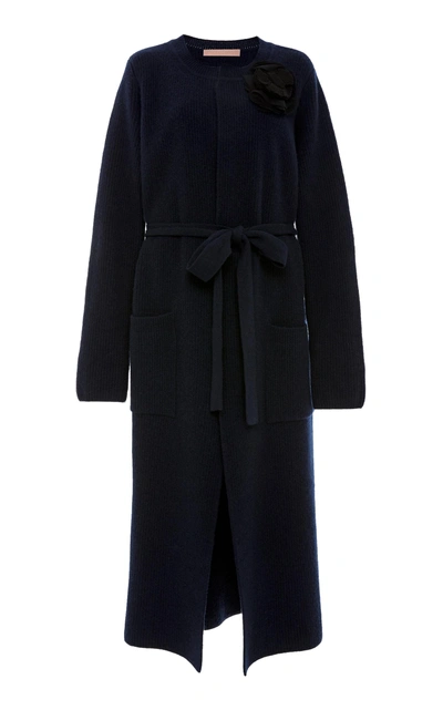 Brock Collection Koffi Knit Coat In Navy
