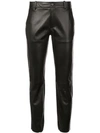 Nili Lotan East Hampton Straight-leg Leather Pants In Black