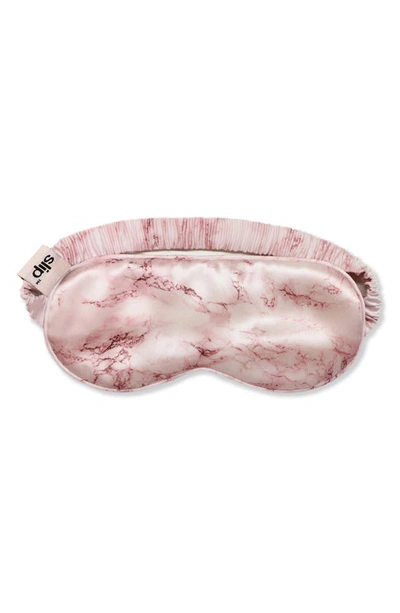 Slip Pure Silk Sleep Mask In Pink Marble