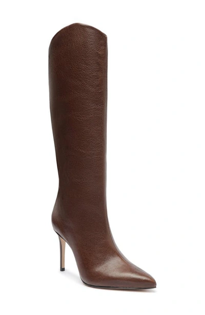 Schutz Maryana Pointed Toe Boot In New Brown