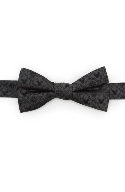 Cufflinks, Inc X Disney Mickey Mouse Silk Bow Tie In Grey