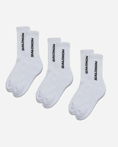 Salomon Everyday Crew 3-pack Socks In White
