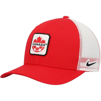 Nike Red Canada Soccer Classic99 Trucker Snapback Hat