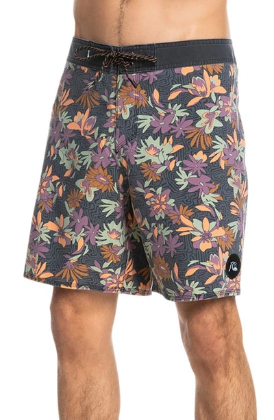 Quiksilver Surfsilk Washed Board Shorts In Irongate
