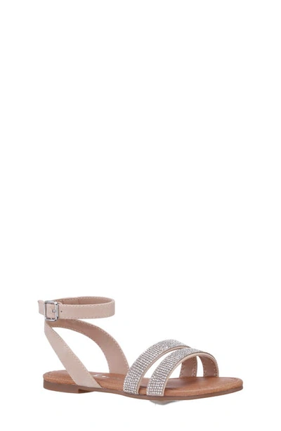Nina Kids' Toddler Girls Cameena Fastening Strap Sandals In Alamo Tan Microsuede