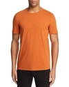 Theory Essential Crewneck Short Sleeve Tee In Marigold