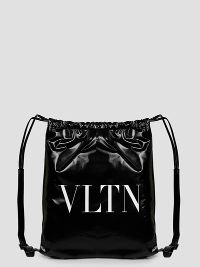 Valentino Garavani Vltn Soft Backpack In Nerobianco