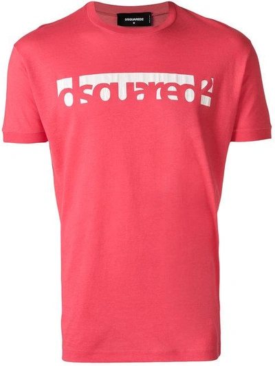 Dsquared2 Logo Print T-shirt In Red