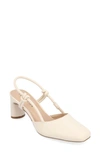 Journee Collection Margeene Slingback Pump In Off White