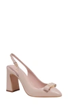 Kate Spade Bowdie Slingback Bow Pumps In Pale Vellum