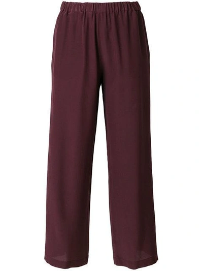 Aspesi Wide Cropped Trousers - Pink