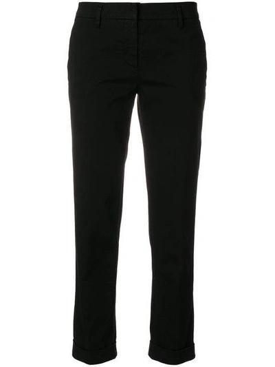 Aspesi Cropped Trousers - Black In Black