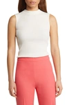 Hugo Boss Feskies Sleeveless Top In Soft Cream