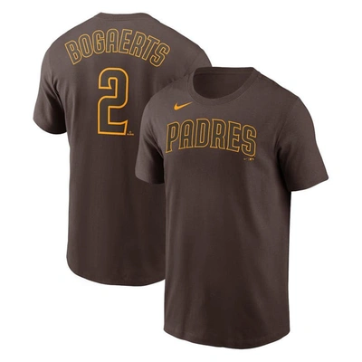 Nike Men's  Xander Bogaerts Brown San Diego Padres Name And Number T-shirt