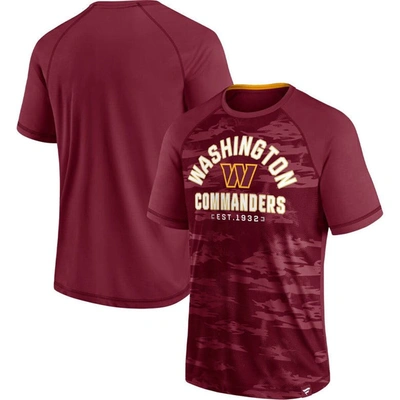 Fanatics Branded Burgundy Washington Commanders Hail Mary Raglan T-shirt