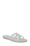 Sam Edelman Bay Jelly Slide Sandal In Metallic