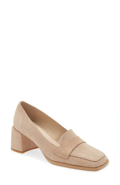 Cordani Nisha Square Toe Pump In Sabbia Suede