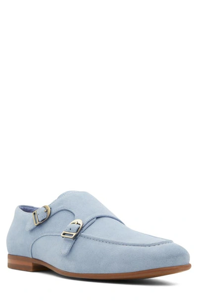 Aldo Cavafi Monk Strap Loafer In Light Blue