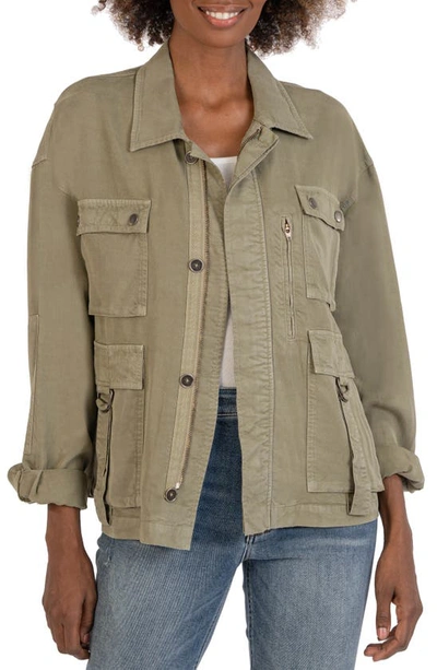Kut From The Kloth Ingrid Utility Jacket In Olive