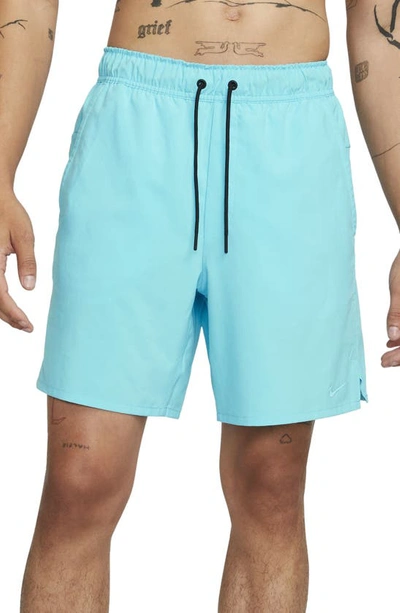 Nike Men's Unlimited Dri-fit 7" Unlined Versatile Shorts In Blue