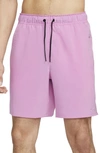 Nike Men's Unlimited Dri-fit 7" Unlined Versatile Shorts In Purple