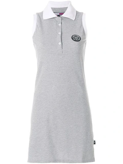 Plein Sport Short Dress In Grey